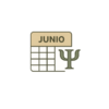 Icono calendario mensual junio