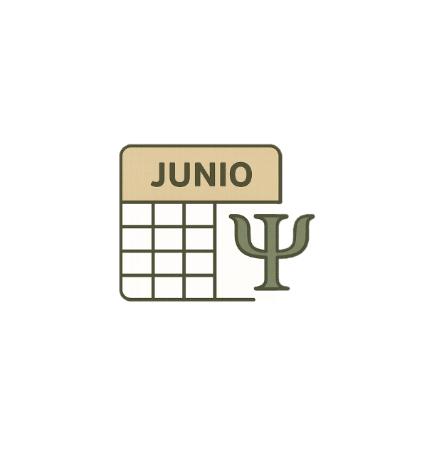 Icono calendario mensual junio