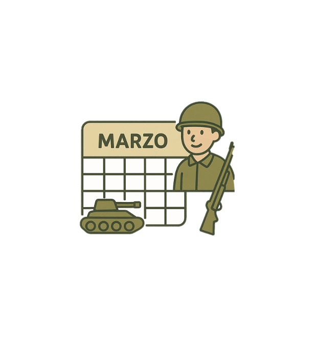 Icono calendario mensual marzo