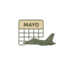 Icono calendario mensual mayo