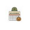 Icono calendario mensual noviembre