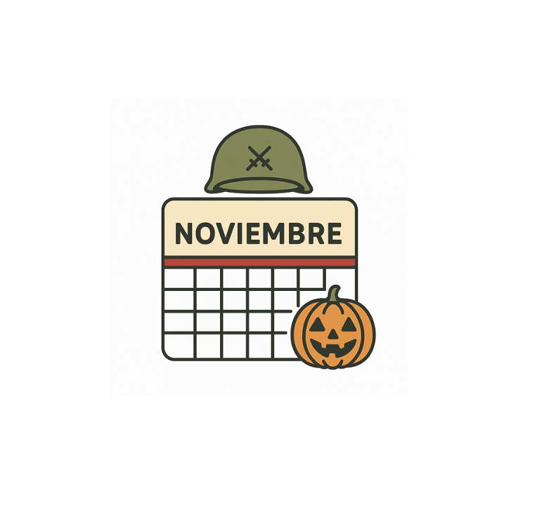 Icono calendario mensual noviembre