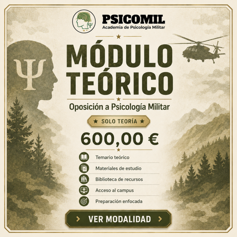MODULO TEÓRICO Oposición a Psicología Militar