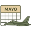 Icono calendario mensual mayo
