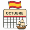 Icono calendario mensual octubre
